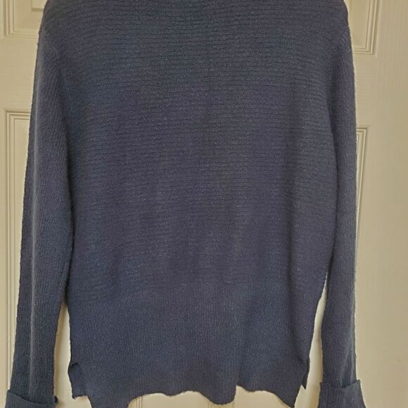 Dex Navy Blue Mock Neck Sweater Women’s Small Cozy Soft Knit - Picture 3 of 10